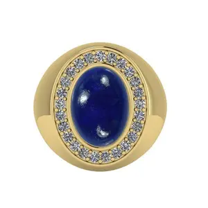Blue Suede Dreams Ring | 1970s-Inspired Lapis Statement Ring