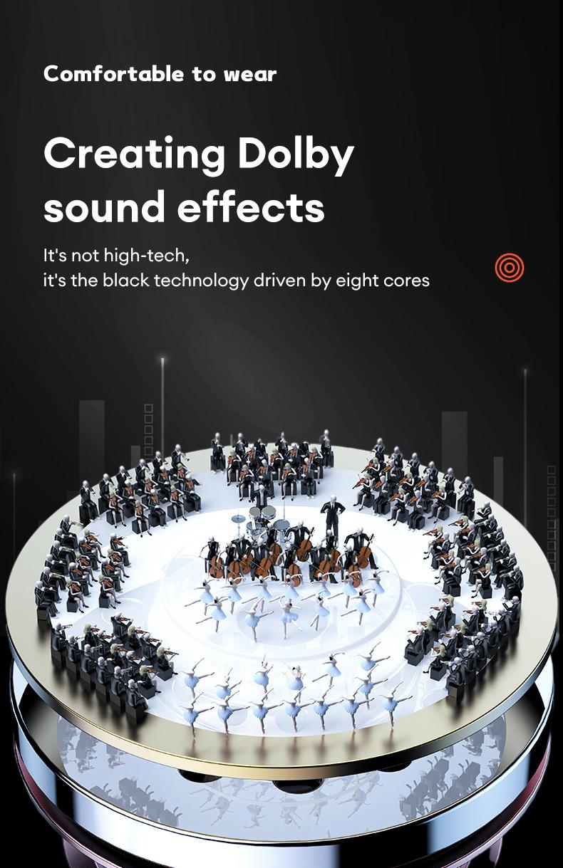 HYUNDAI D78 Earhook Bluetooth Earphone, with a new lightweight and micro in ear titanium alloy ear hook design, paired with a transparent and stylish headphone compartment, is very suitable for fashionable young people, work, leisure, sports use, etc