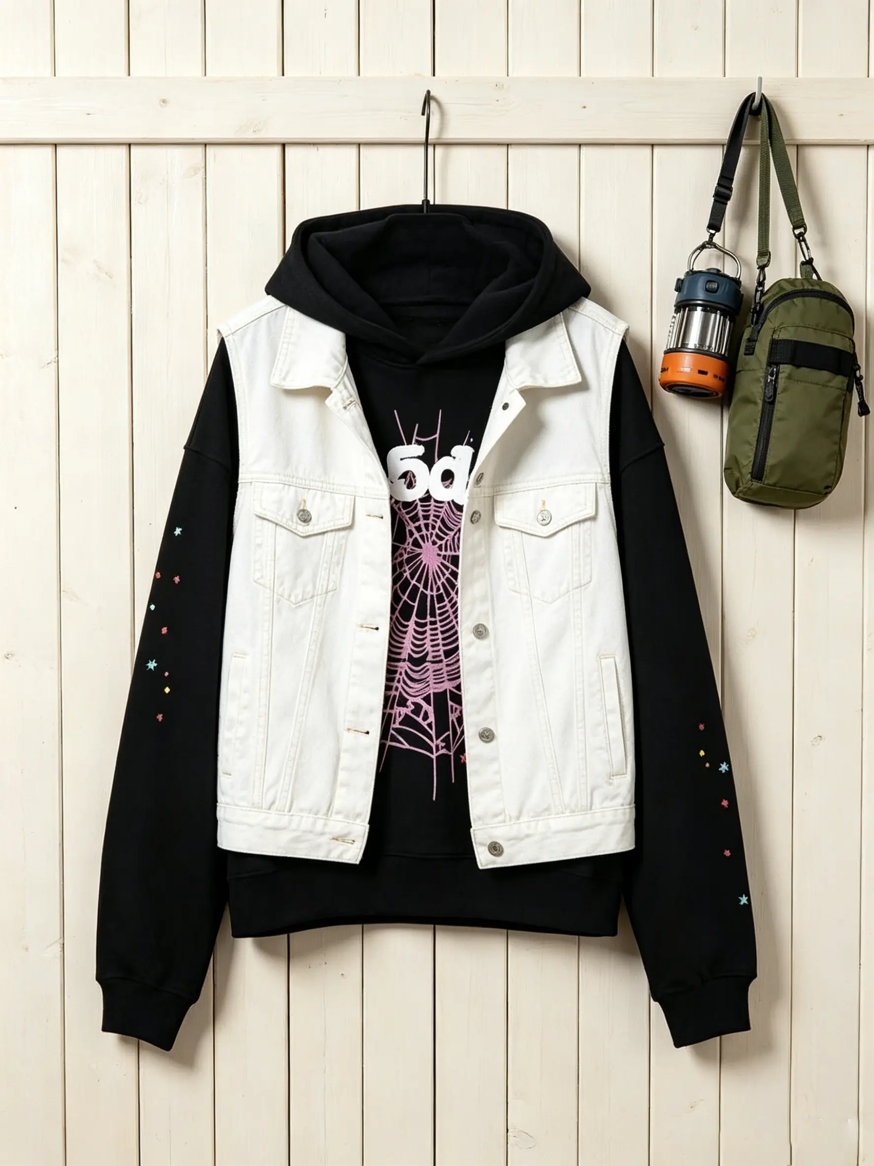 Nevermind the Spider, Here's the Slime - Unisex Hoodie Print Short Fashion Menswear Sweaters Tops