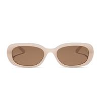 ASPYN OVARD COVE MILKY BLUSH + BROWN SUNGLASSES