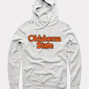 Retro Oklah0ma State Stacked Hoops Hoodie, Game Day Ready Shirt, Gift for Basketball Fans, Trending Us Streetwear, Viral on Tiktok Menswear Long Sleeve Casual Pullover
