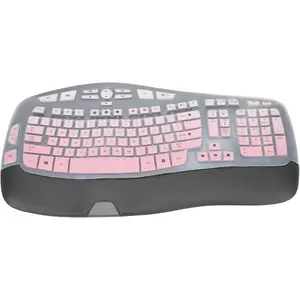 Keyboard Cover for  K350 MK550 MK570  Wave Keyboard,  Keyboard Protector  for  K350 MK550 MK570 Keyboard Protective Accessories(Gradient Pink)