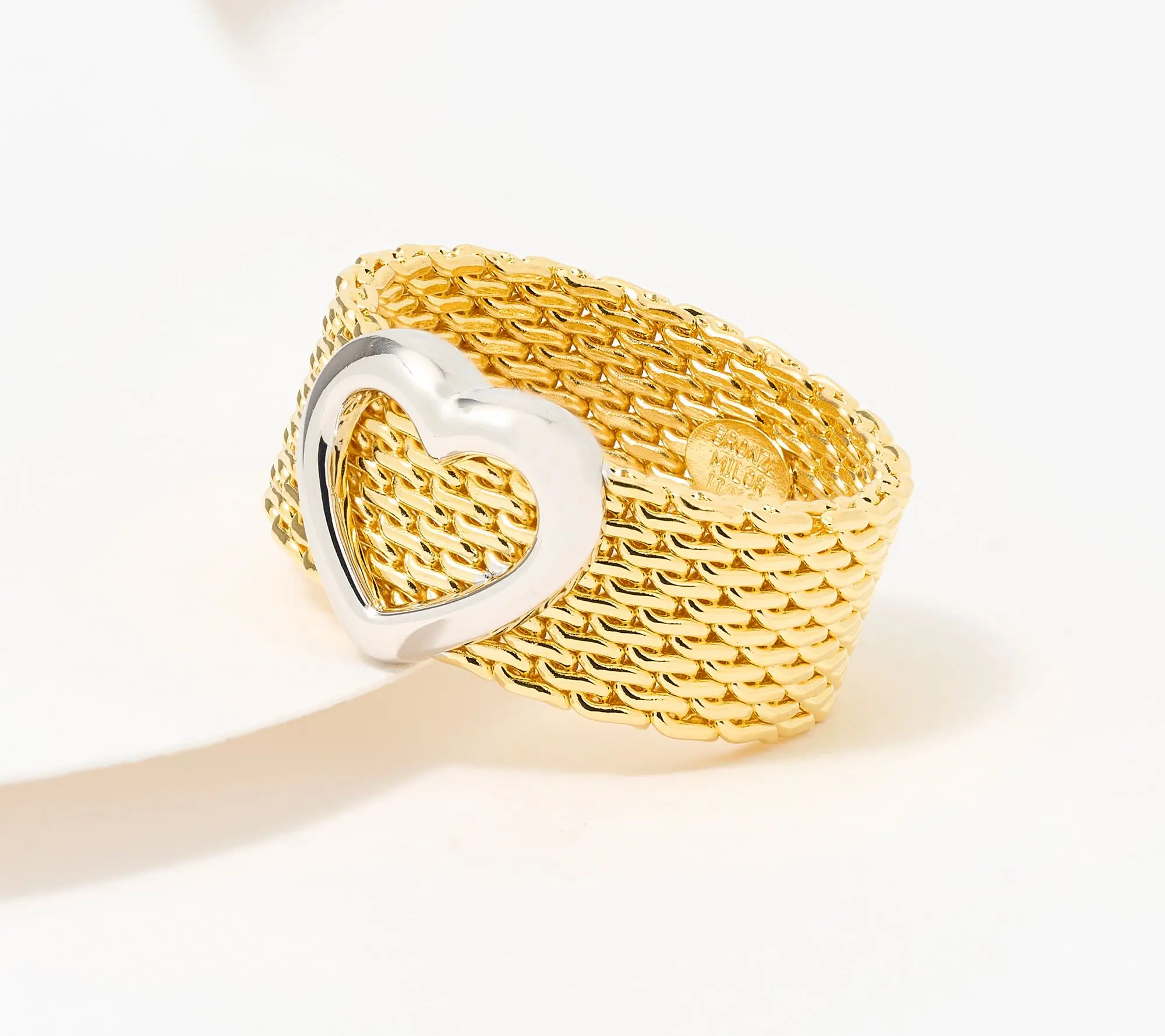 David Markstein Couture Mesh Heart Ring