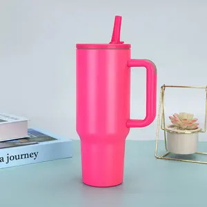 40oz Insulated Travel Mug/Water Bottle | Hot & Cold Insulation | 304 Stainless Steel Liner | Dual Drinking Mode with Straw