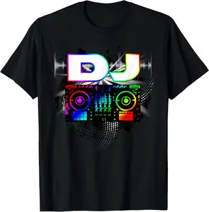 100% Cotton Dj Music Lover Music Player Sound Cool Funny Gift T-Shirt