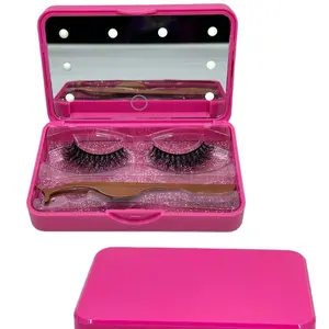 Shine-On Compact Case (with complimentary eyelashes) Makeup Storage Lash Extensions Cosmetic Lightweight