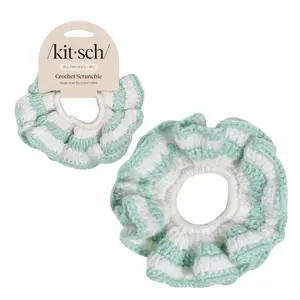 Seafoam Blue Crochet Scrunchie Seafoam Blue Crochet Scrunchie