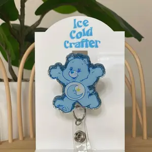 Carebear-inspired badge reel