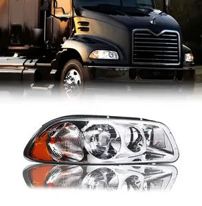Torque Headlight Passenger Side Replacement for Mack Vision Granite Pinnacle CX CXU CXN GU4 GU5 GU7 GU8 CXN613 CXU613 CT713 GU813 semi Trucks [Included All Bulbs] Assembly DOT SAE Approved (TR049-R)