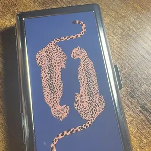 Vintage Versatile Metal Card Cash Case Portable Organizer for Cards Cash and Small Essentials