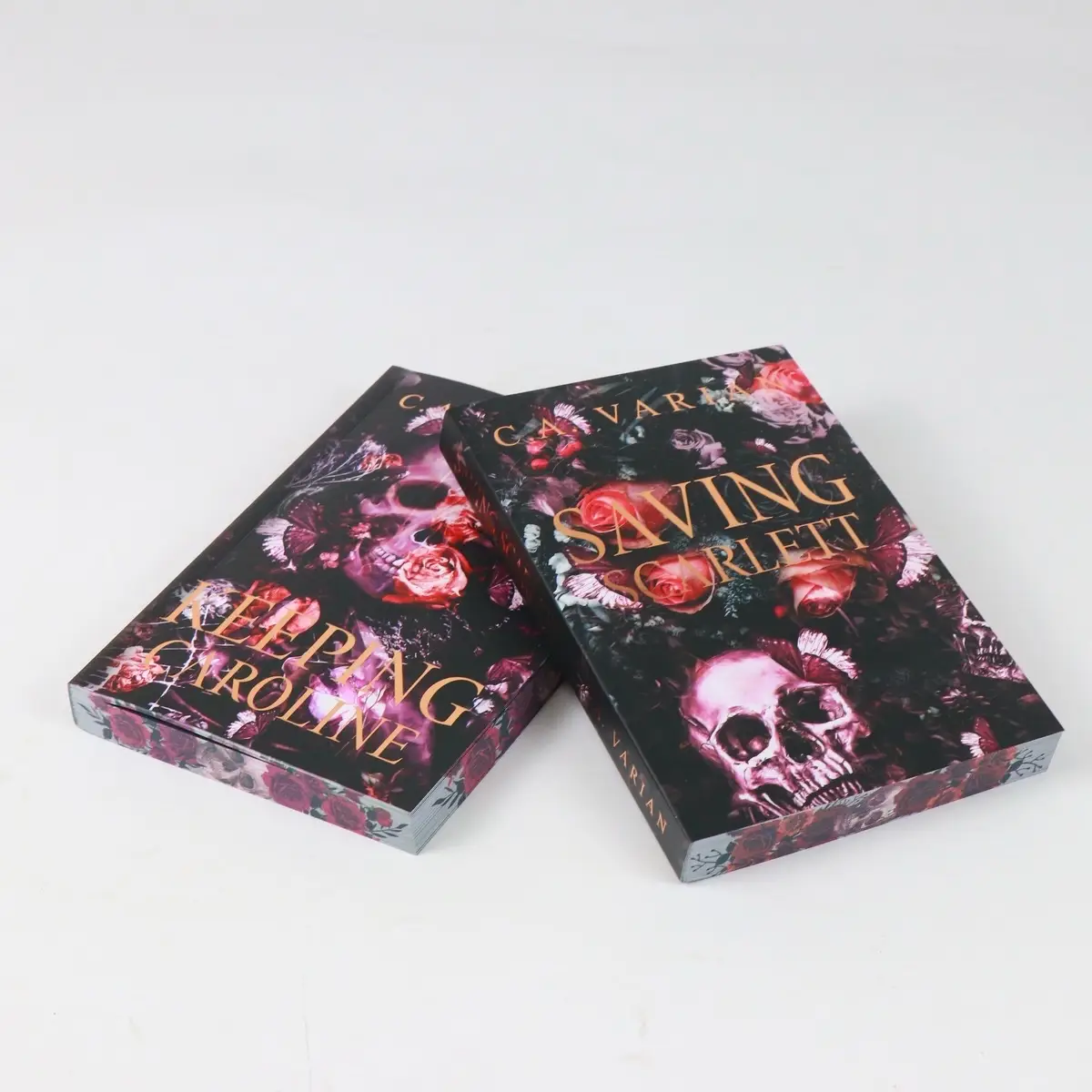 C.A. Varian Special Color Edition Combo - Saving Scarlett & Keeping Caroline Dark Romantic Suspense Romance High Resolution Custom Cover