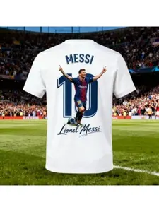 Parent child summer 3D football T-shirt, quick drying and breathable round neck T-shirt, sweat absorbing and breathable, suitable for daily outdoor activities.