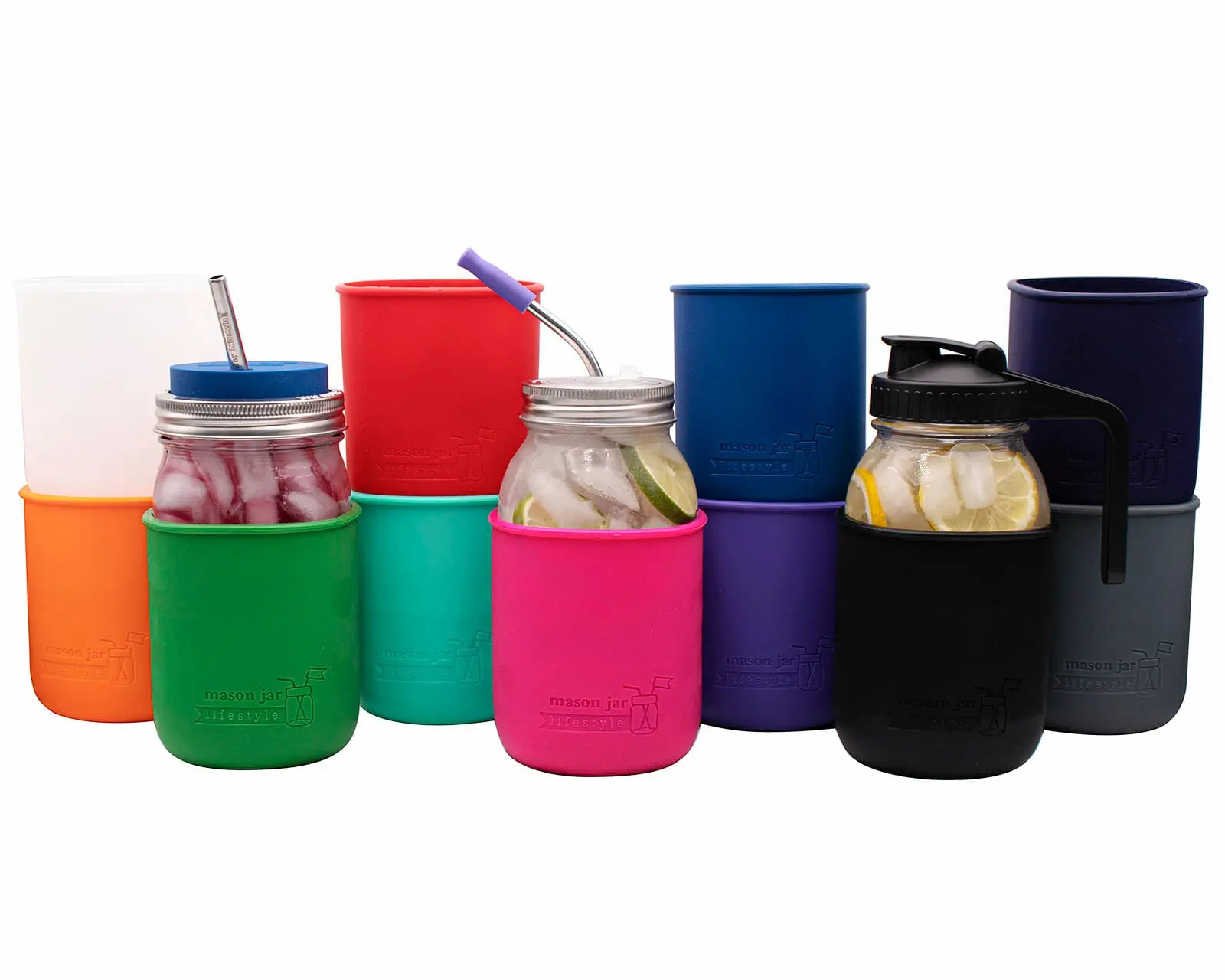 Silicone Sleeve for Quart 32oz Mason Jars Silicone Sleeve for Quart 32oz Mason Jars
