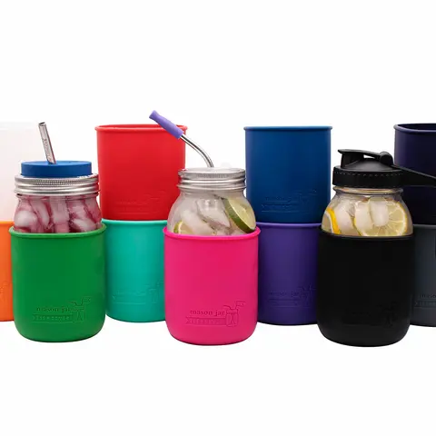 Silicone Sleeve for Quart 32oz Mason Jars