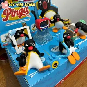 New Pingu And My Day Series Blind Box Penguin Anime Figures  Doll Pingu Model Cute Surprise Box Ornament Kawaii Gift Toy
