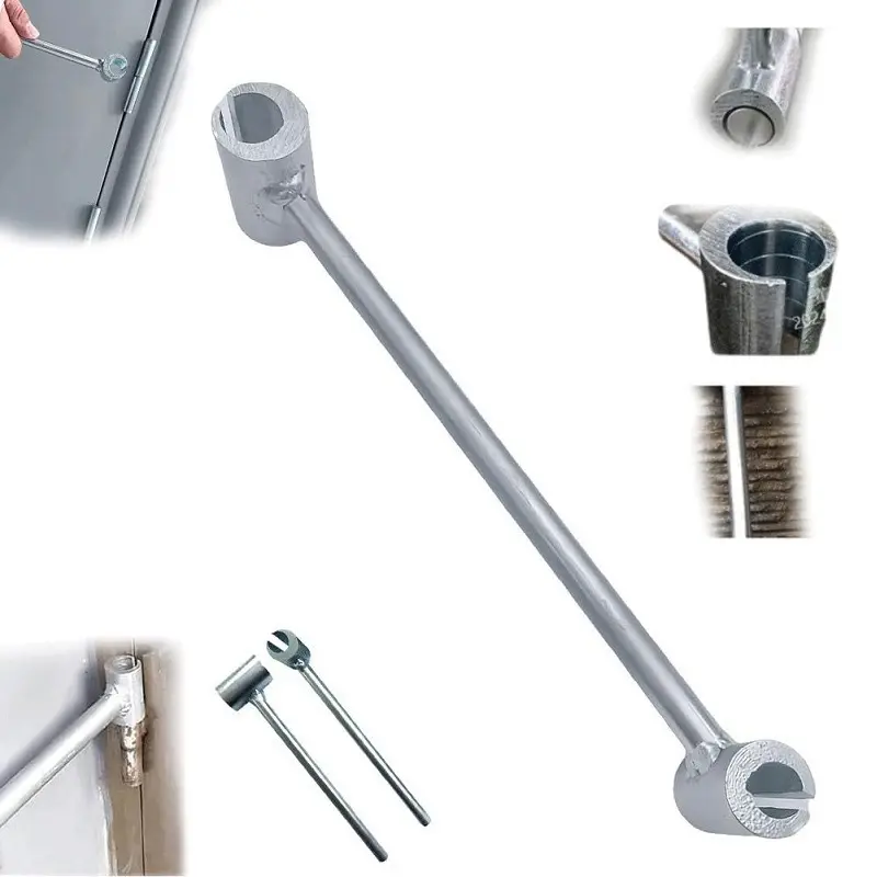 Surface Mounted Hinge Adjuster, Hinge Gap Adjustment Wrench for Flag-Type Hinges, 2-Piece Forged Steel Dual-Head Tool, Rust-Proof, for Fire, Security and Engineering Doors