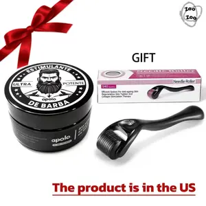 Men's Ultra Potente Minoxidil Beard Cream by Apolo.2X Strength Alopecia Stimulant, Fast Follicle Activation and Repair