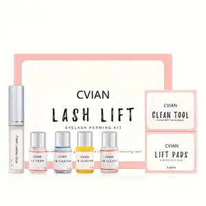Professional Lash Lift Kit, 1 Set Semi-permanent Curling Eyelash Perm Kit, Long Lasting Lash Perming Set, Perfect Birthday Gift for Mother Women, Cosmetic, Eyelash Glue, Eyelash Fixer