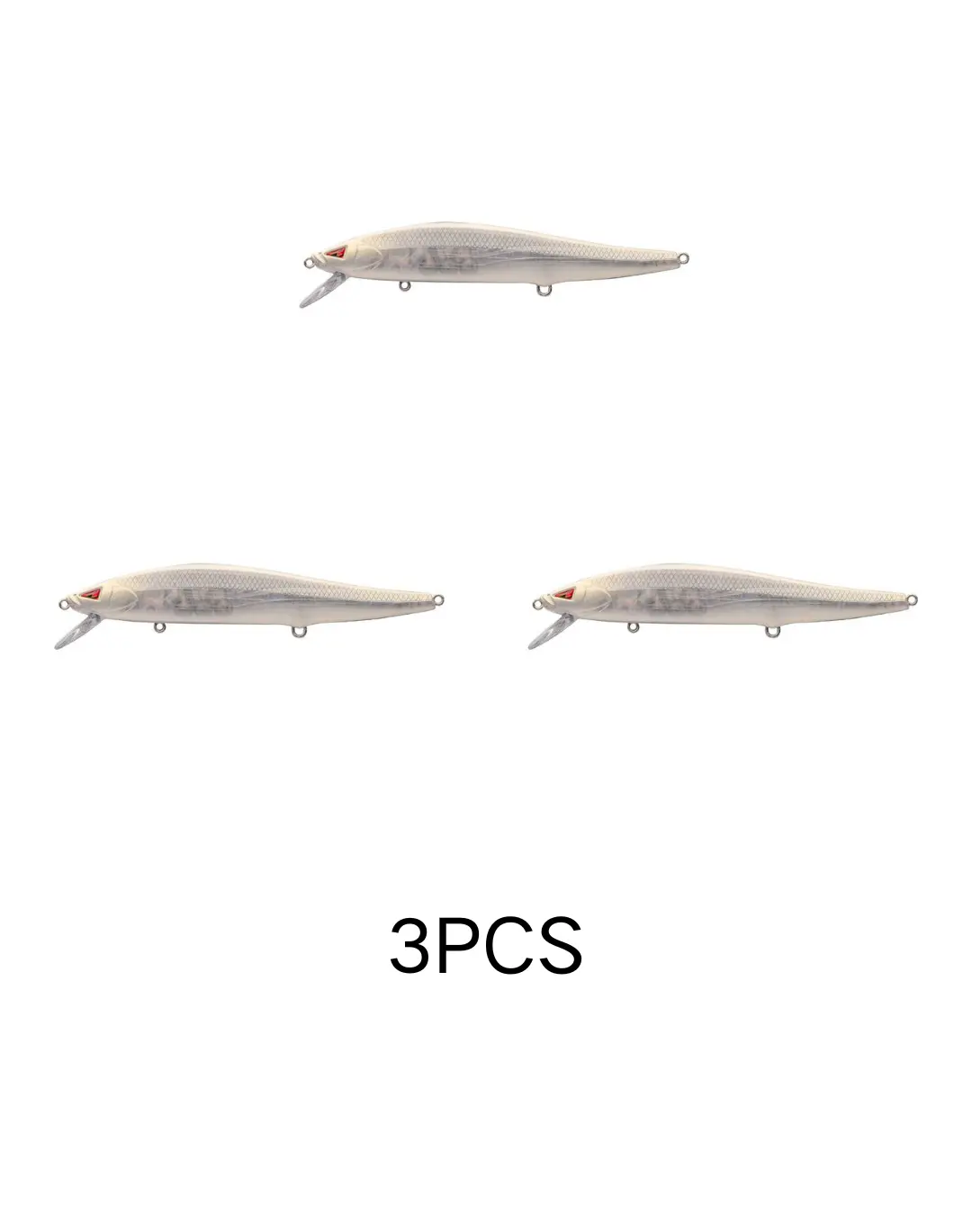 TEAM ARK Suspending Jerkbait(3PCS)- Artificial Minnow Bait for Bass with Magnetic Weight Transfer for Long Casting, Shallow Diving, Fishing Equipment Lures