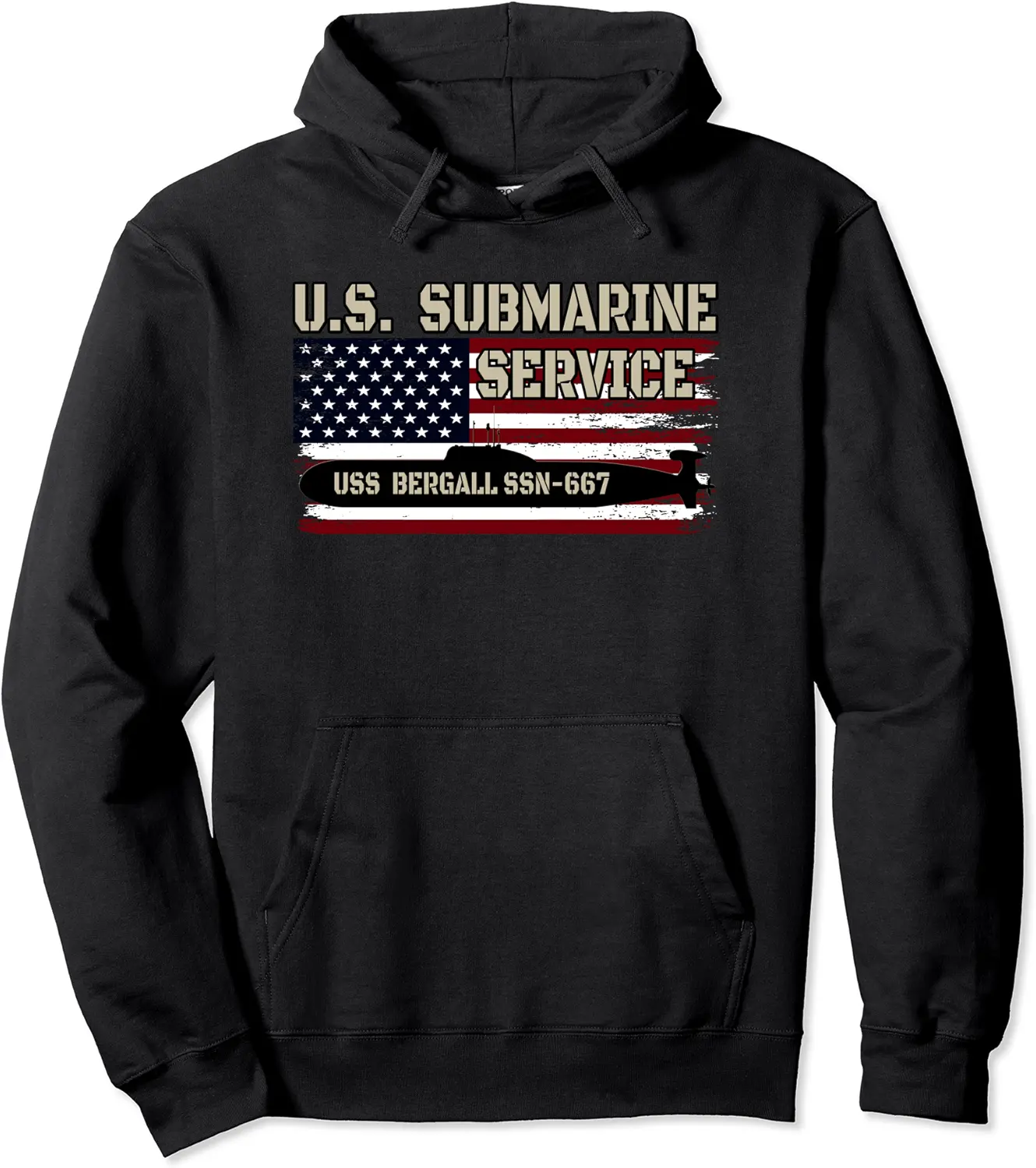 USS Bergall SSN-667 Submarine Veterans Day Father's Day Pullover Hoodie - Jessicabal Shop 53B0B469LTVJ