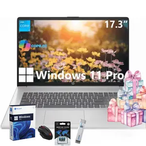 HP 17.3'' Laptop for Business & Student - 17.3" HD+ Display • Windows 11 Pro • Intel 8-Core i3-N305(Beat i5-1135G7) • up to 32GB RAM + 512GB SSD • Wi-Fi 6 • Copilot +PC • Full-Size Keyboard • Bundle Accessory
