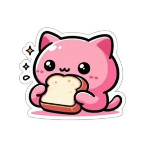 Nyan Bread Stickers, Cat Bread Stickers Decor Decorative Gift
