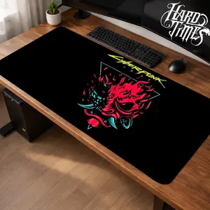 CyberPunk 2077 Gaming Mouse Pad Personal, Custome, Anime Desk Mat Extended Keyboard Pad Waterproof Non Slip Rubber Base Large Mousepad for PC Gamer Setup Desk Accessories 40x21 Inch,Office Gifts, Decor desktop