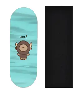 Heat Transfer Graphic Wooden Fingerboard Deck, "@trumanlum - Entry 129"