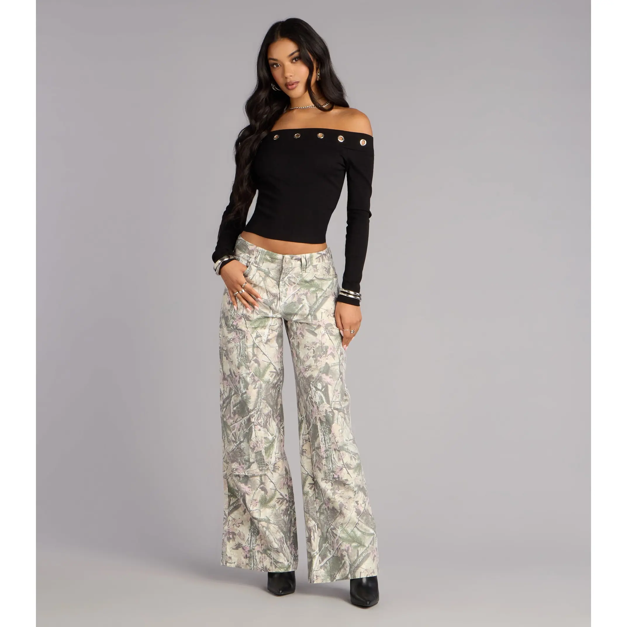 Cool Girl Terrain Camouflage Cargo Pants