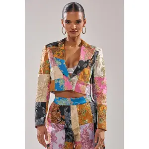 LOLITA PATCHWORK BROCADE BLAZER