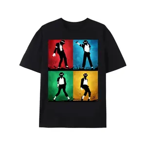 [100% Cotton] (Gift) Forever Legendary Michael Jackson Graphic T-Shirt Cotton Fabric Menswear Top Golf Gift T-Shirt For Men And Women