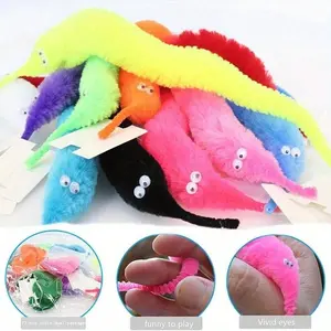 Enchanting Magic Worm Toy for Cats, Wackywormpet6/12 Novel Prank Magic Caterpillar for Interactive Games, Perfect Christmas Party Gift (random Color)