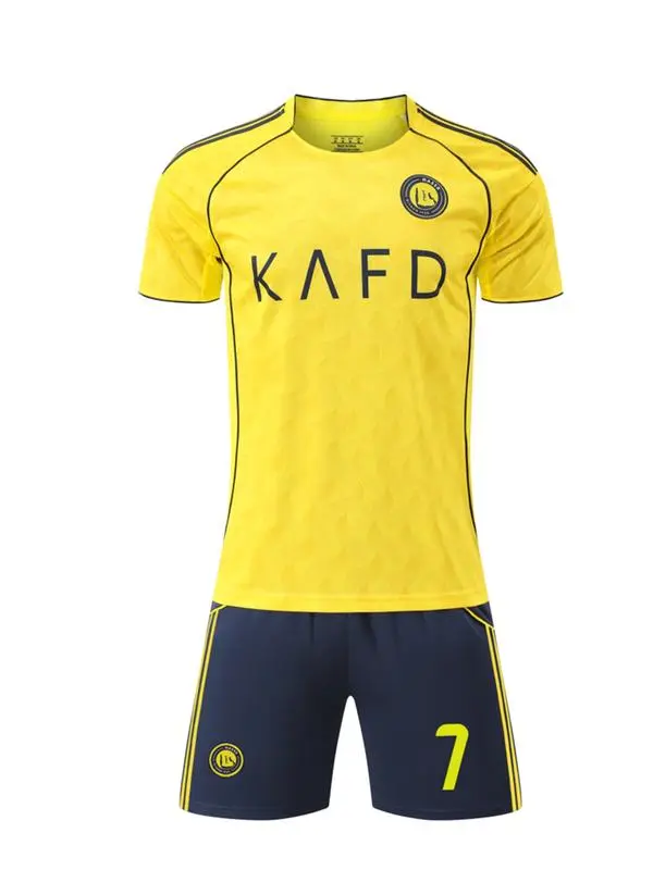 Sports Set, Football Kits, Breathable Shirt, Christmas Gift for Kids, RONALDO Football Fan Jersey, Training Clothes, Casual Short Sleeve and Shorts, Sports Clothing Set, Sporty Design