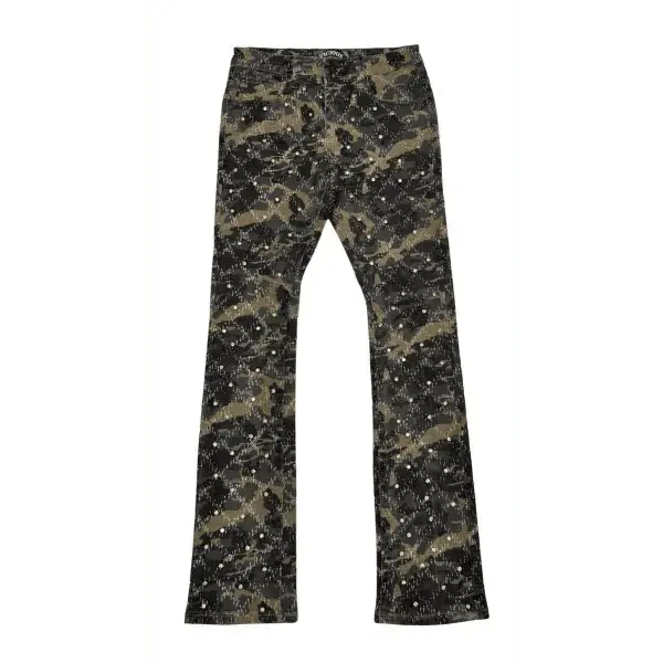 Vicious Embellish Stacked Denim.