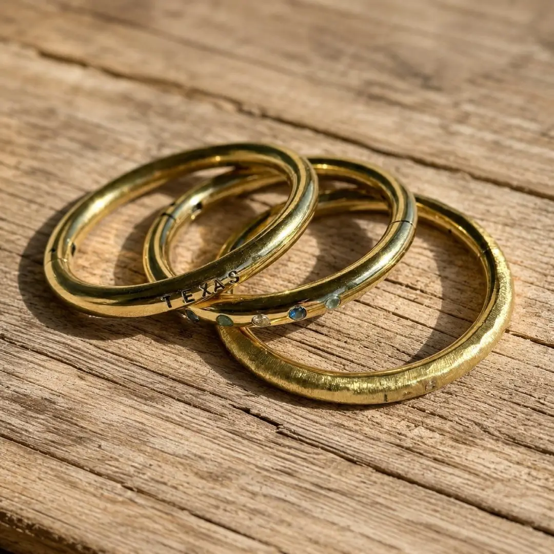Customize - Cowboy Bull Ring Bangle Bracelet