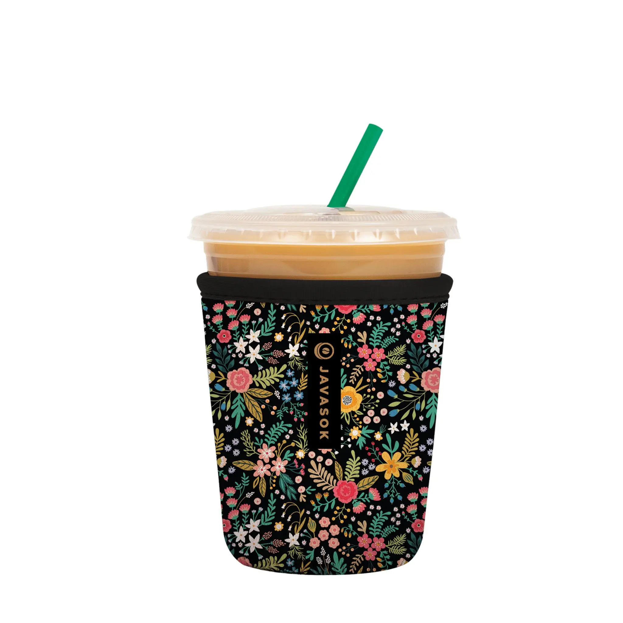 JavaSok Insulated Coffee Cup - Black, Ideal for English Garden Picnic Drinks, Perfect Birthday Gift (Kitchenware Drinkware Accessory)
