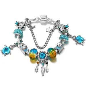 Tropical Dreamcatcher Charm Bracelet