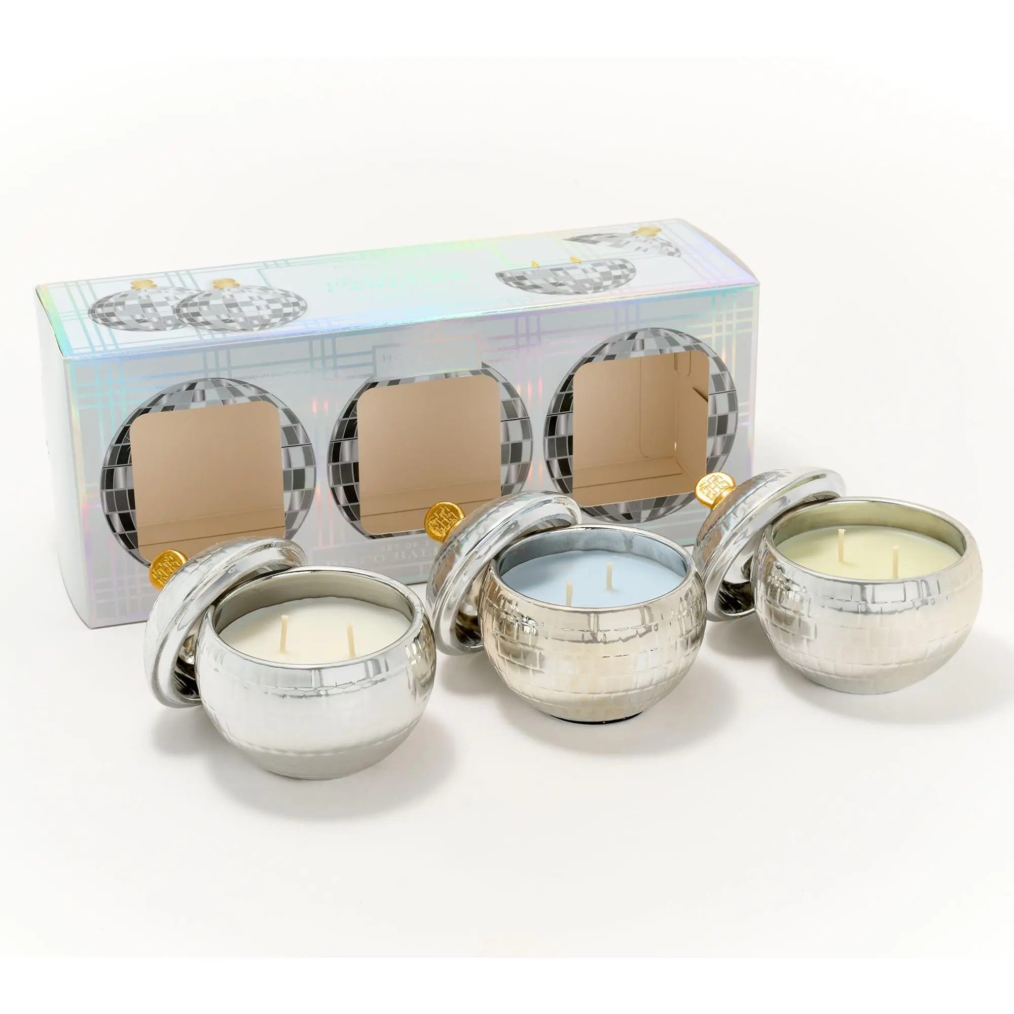 HomeWorx by Slatkin + Co. 3-pc Disco Ball Candle Gift Set HomeWorx by Slatkin + Co. 3-pc Disco Ball Candle Gift Set