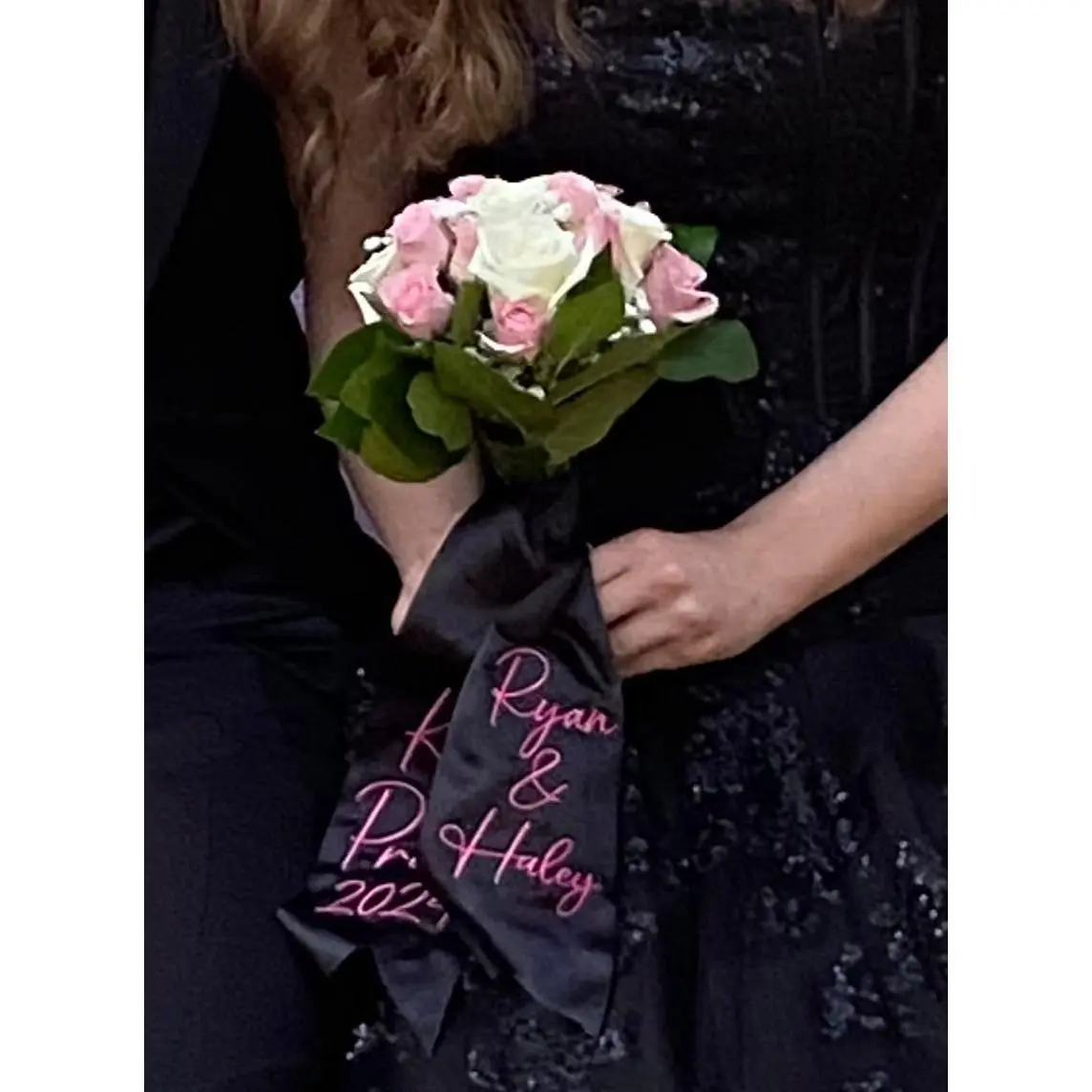 Personalized Bouquet Ribbon for Homecoming, Prom, Wedding | Customizable Floral Wrap for Special Occasions