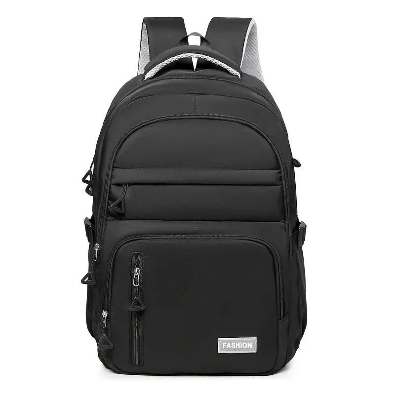 Casual Convertible Backpack Tote, Eco-Friendly Canvas & Synthetic Leather Bag for Everyday Carry with Tablet Compartment & Multiple Zipper Pockets for Campus Life, Structured, Accommodates Bulky Items, Tablet Pocket, Unisex, Adults, Business, Preppy, Coll