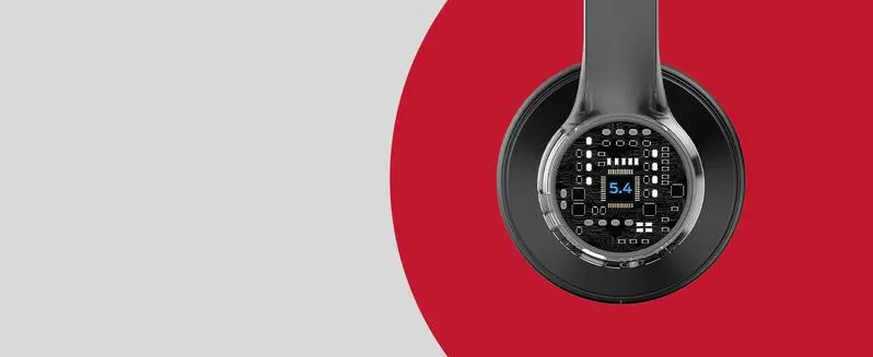 MONSTER Wireless Over-Ear Bluetooth 6.0 Headphones (Headset) - Adjustable HiFi Stereo with Microphone, Foldable Comfortable Design, 40H Long Battery (40 Hours), Deep Bass, Android Compatible, Work From Home & School Use, Universal Smartphone Connection