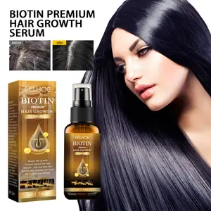 Biotin Hair Growth Spray, Castor Oil & Biotin Hair Growth Spray, Hair Serum for Hair Growth, Stop Hair Loss Fast Growing Hair Care Essential Spray