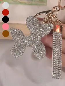 Elegant Detachable Keychain with Diamond Design, Trendy Cute Keychain, Valentine's Day Gift for Couples, Luxury Car Key Fob, Backpack Accessory, Handmade