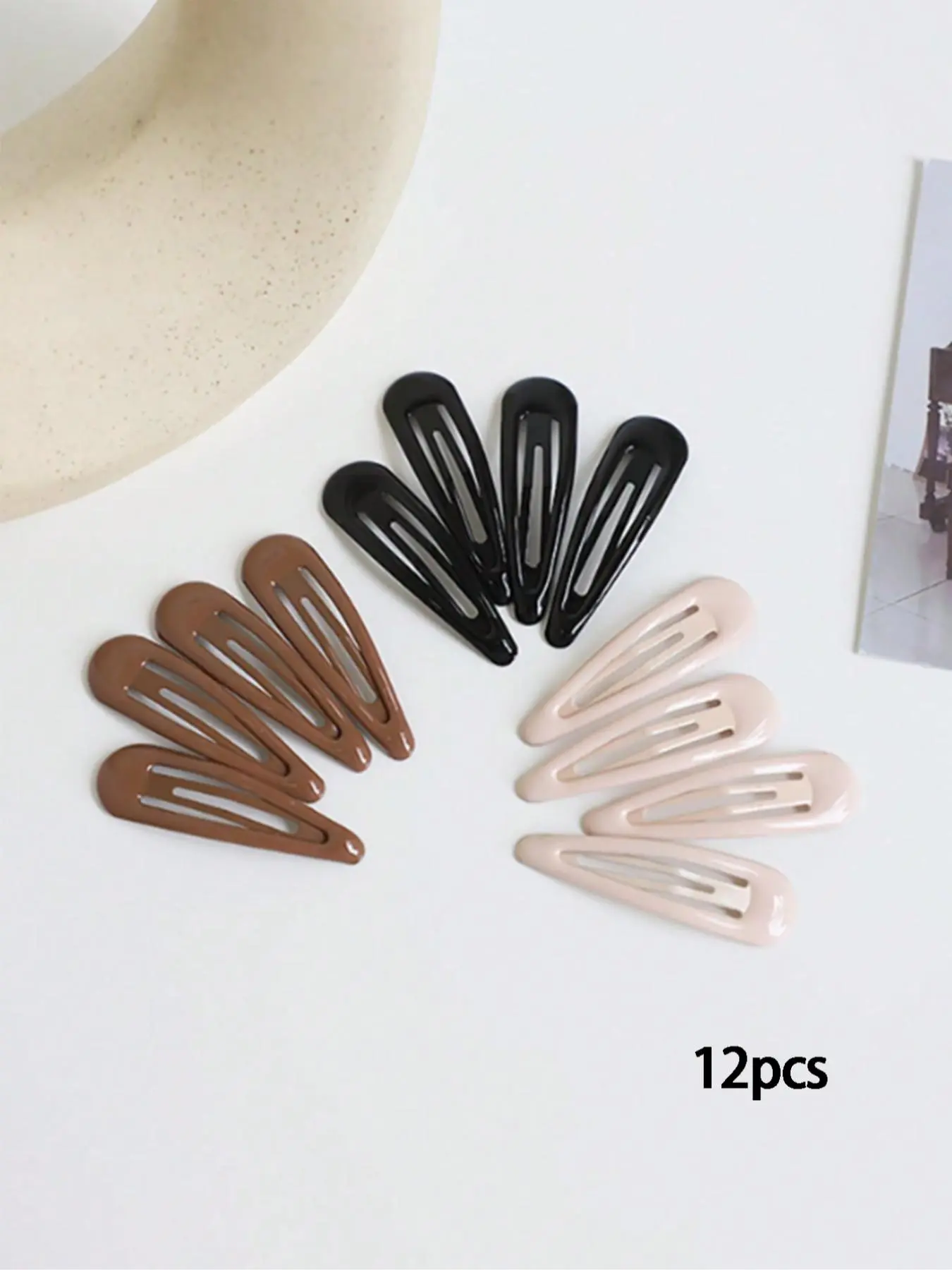 Simple Glossy Resin Hair Clips, Cute Side Bangs Hairpins, Casual Versatile Hair Accessories for Women & Girls, Minimalist Headwear Suitable for Thick Hair,mothers day gift ,mothers day gift ideas
