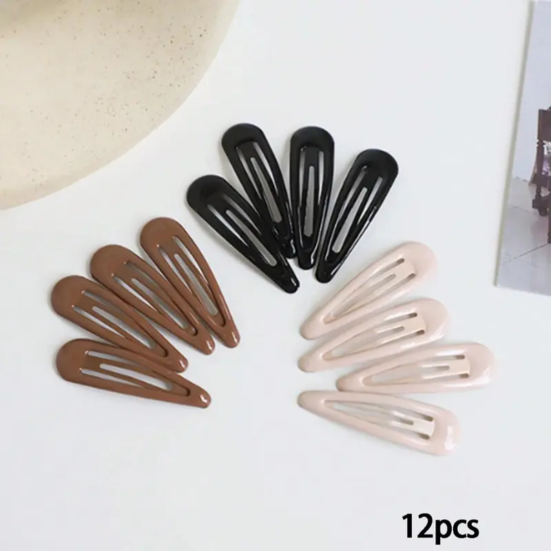 Simple Glossy Resin Hair Clips, Cute Side Bangs Hairpins, Casual Versatile Hair Accessories for Women & Girls, Minimalist Headwear Suitable for Thick Hair,mothers day gift ,mothers day gift ideas, Hair Clip Set