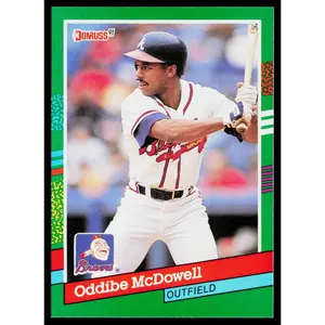 Oddibe McDowell 1991 Donruss #450 Atlanta Braves