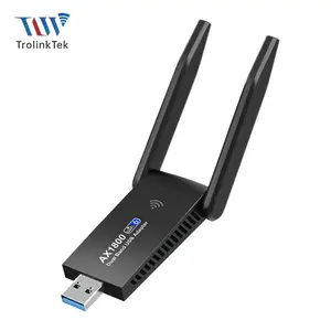 1300m Wireless USB WiFi Adapter, No Driver Required, Compatible with Windows 10, High-Speed Internet Receiver for Home & Office Use