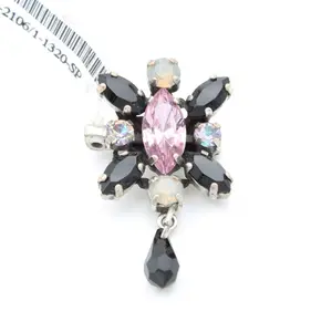 Mariana Marquise Brooch in Antique Silver