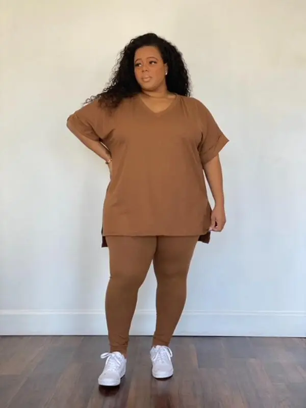 Essential Leggings Set | Camel