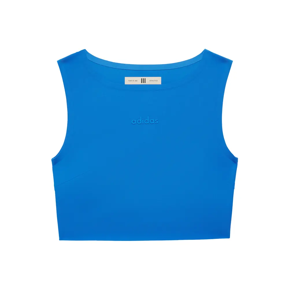 adidas Womens Fear Of God Athletics Cropped Tank  Casual - Blue